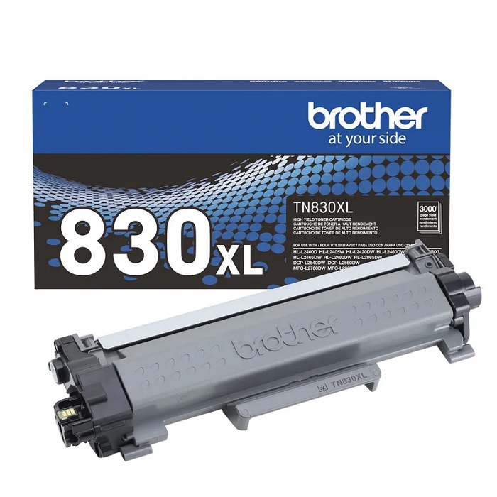 Tóner Brother TN-830XL Negro Rendimiento 3,000 Páginas Impresora Láser Original