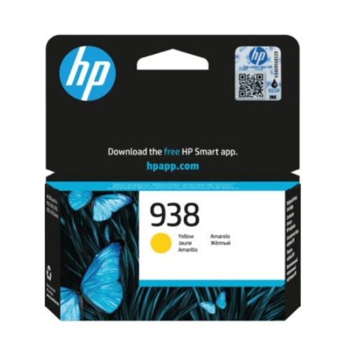 Cartucho De Tinta HP 938 Amarillo Magenta Rendimiento 800 Páginas