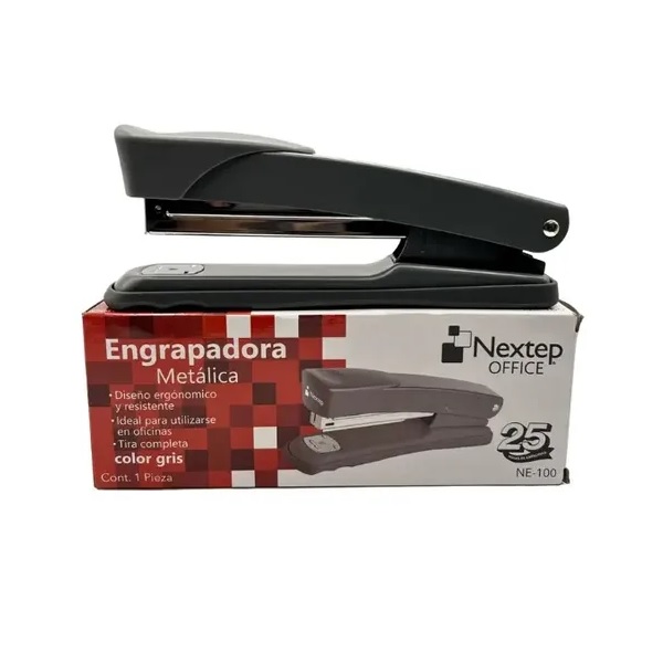 Engrampadora Nextep NE-100 Metálica Tira Completa Capacidad 25 Hojas